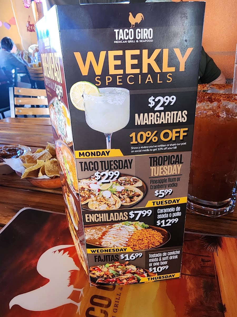 Taco Giro Mexican Grill Menu - Image 4